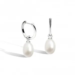 Revival Astoria Pearls Teardrop Pearl Hoop Earrings 50430FP Kit Heath Jewelry And Accessories