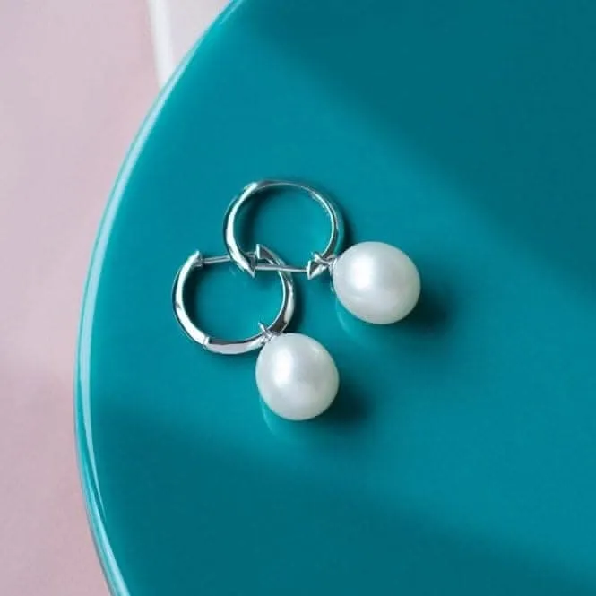 Revival Astoria Pearls Teardrop Pearl Hoop Earrings 50430FP Kit Heath Jewelry And Accessories
