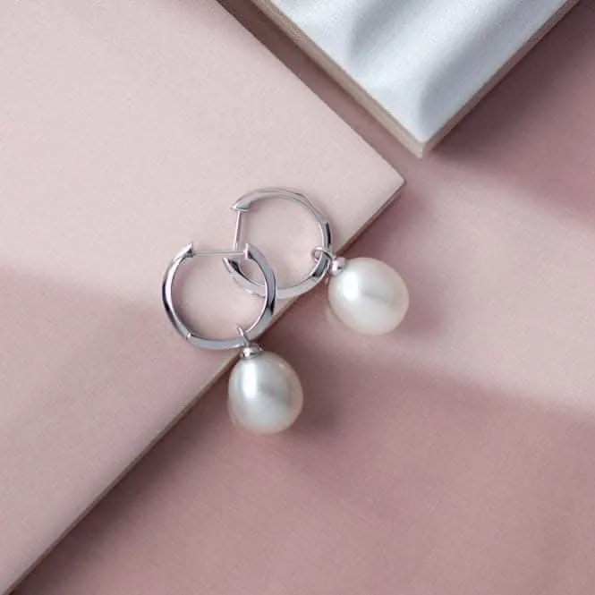 Revival Astoria Pearls Teardrop Pearl Hoop Earrings 50430FP Kit Heath Jewelry And Accessories