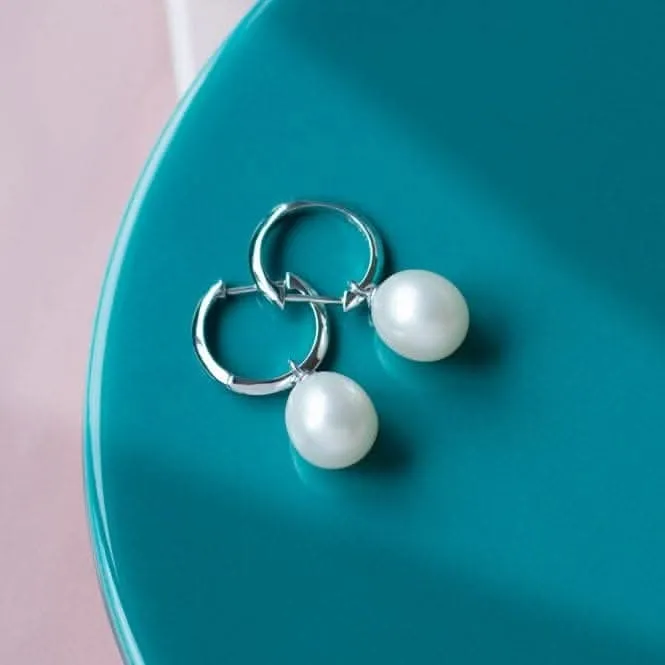 Revival Astoria Pearls Teardrop Pearl Hoop Earrings 50430FP Kit Heath Jewelry And Accessories