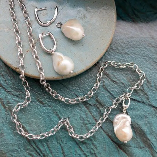 Revival Baroque Pearl Multi-Wear Hoop Earrings 50171FP Kit Heath Jewelry And Accessories