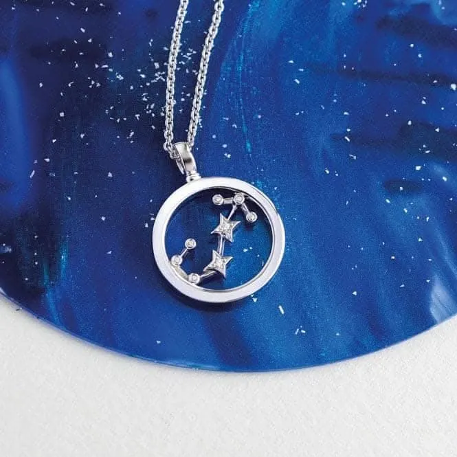 Revival Céleste Constellation Zirconia Rhodium Plated Scorpio 18" Necklace 90471SCO Kit Heath Jewelry And Accessories