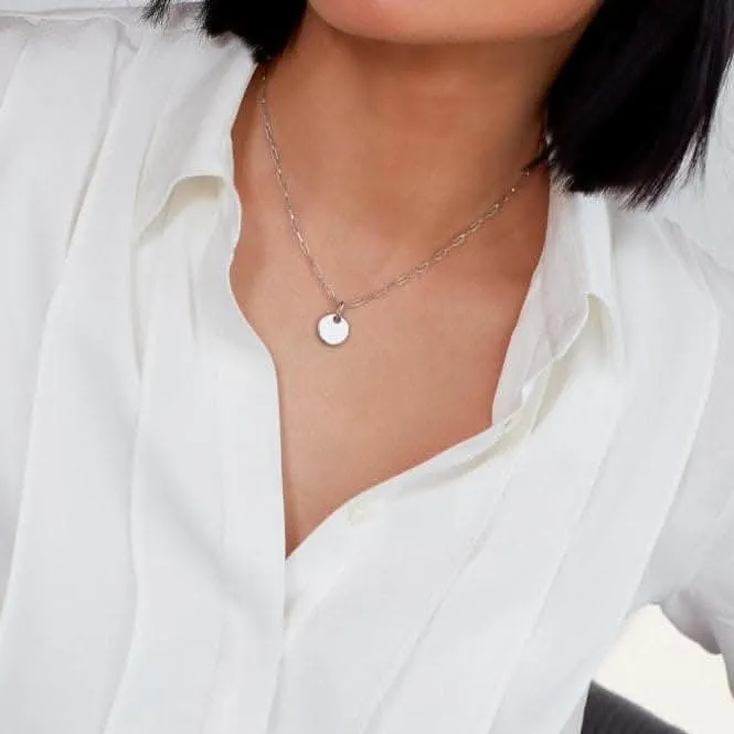 Revival Eclipse Rhodium Plated Disc Paperclip Chain 17" Necklace 90440RP Kit Heath Jewelry And Accessories