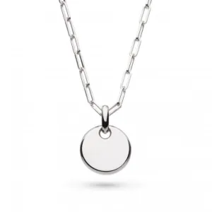 Revival Eclipse Rhodium Plated Disc Paperclip Chain 17" Necklace 90440RP Kit Heath Jewelry And Accessories