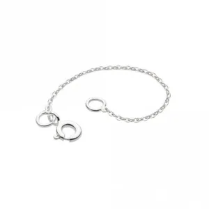 Rhodium Plated Diamond Cut Cable Chain Extender - 2" KHEXTDC2RP Kit Heath Jewelry And Accessories