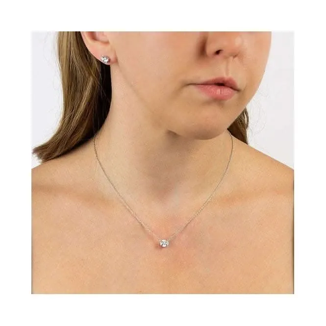 Semi Bezel Set Stud Earrings E6054 Diamonfire Jewellery