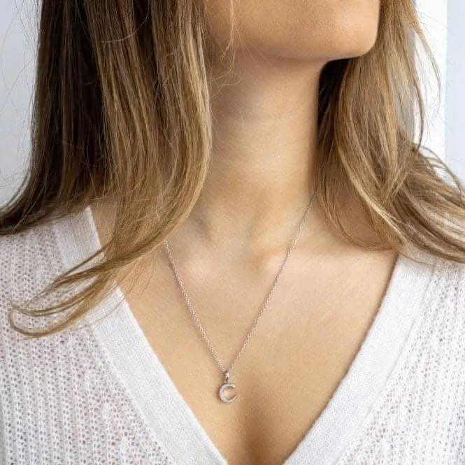 Signature Skript Capital C 18" Necklace 9198RPC Kit Heath Jewelry And Accessories