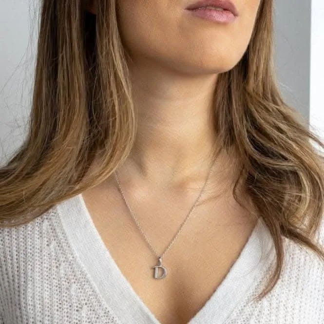 Signature Skript Capital D 18" Necklace 9198RPD Kit Heath Jewelry And Accessories