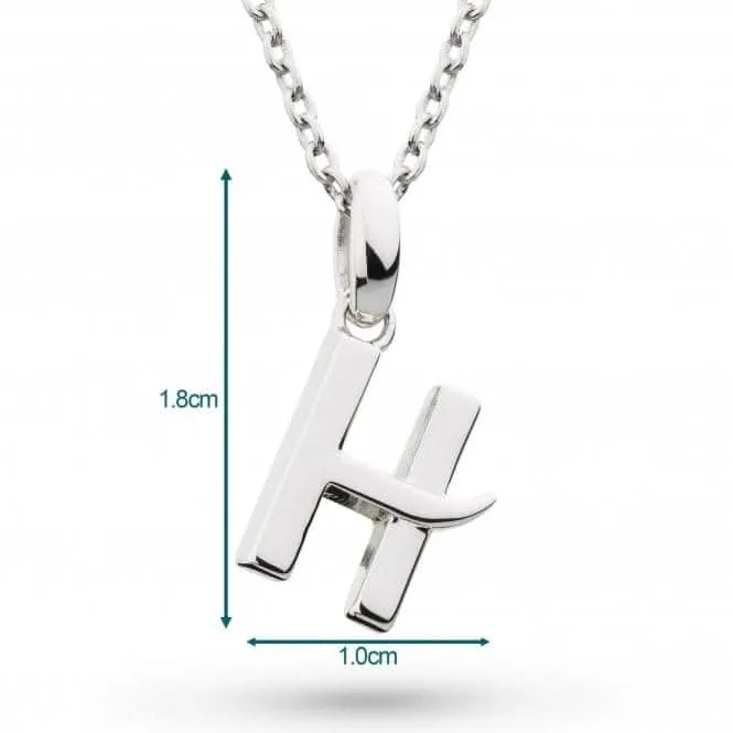 Signature Skript Capital H 18" Necklace 9198RPH Kit Heath Jewelry And Accessories