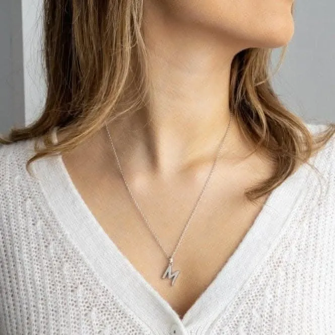 Signature Skript Capital M 18" Necklace 9198RPM Kit Heath Jewelry And Accessories