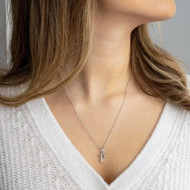 Signature Skript Capital P 18" Necklace 9198RPP Kit Heath Jewelry And Accessories