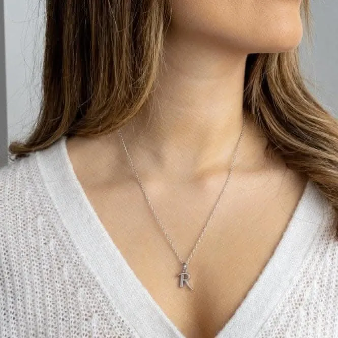 Signature Skript Capital R 18" Necklace 9198RPR Kit Heath Jewelry And Accessories