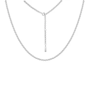 Silver Rolo Chain Necklace N062-04H Ania Haie Jewellery