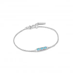 Silver Turquoise Bar Bracelet B033-01H Ania Haie Jewellery