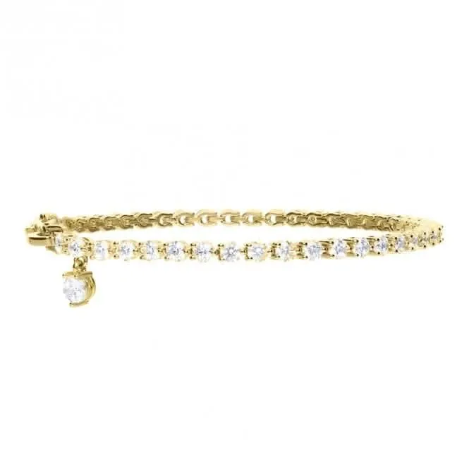Sterling Silver Clear Cubic Zirconia Bracelet B5471 Diamonfire Jewellery