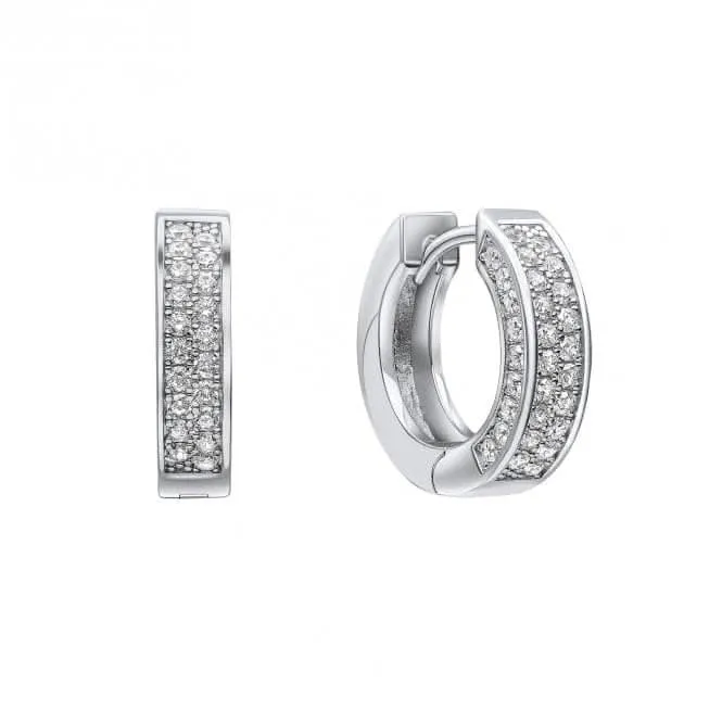 Sterling Silver Clear Cubic Zirconia Earrings E6411 Diamonfire Jewellery