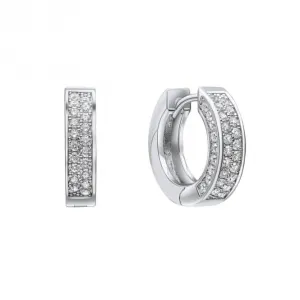 Sterling Silver Clear Cubic Zirconia Earrings E6411 Diamonfire Jewellery