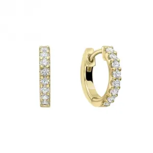 Sterling Silver Clear Cubic Zirconia Earrings E6412 Diamonfire Jewellery