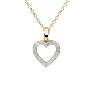 Sterling Silver Clear Cubic Zirconia Pendant P5391 Diamonfire Jewellery