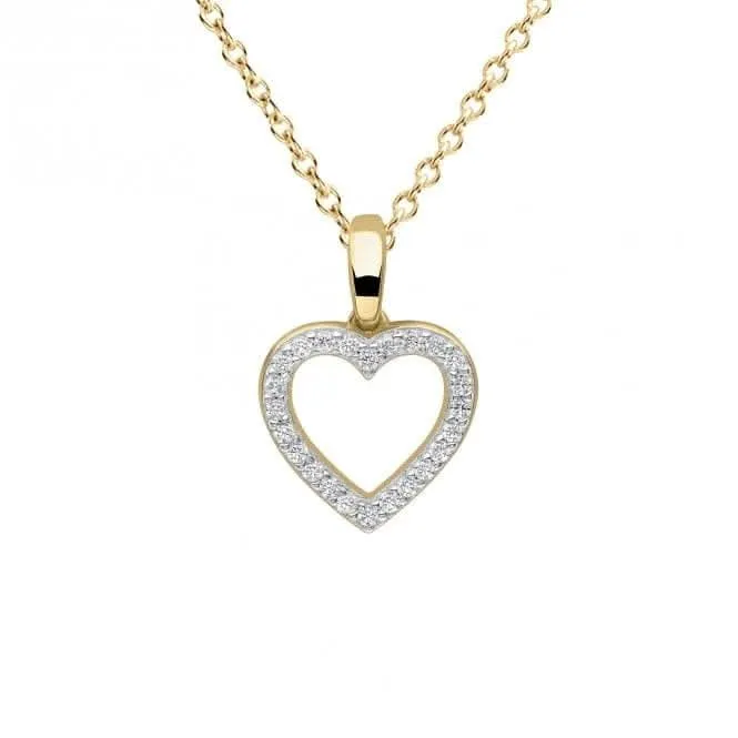 Sterling Silver Clear Cubic Zirconia Pendant P5391 Diamonfire Jewellery
