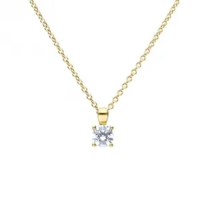 Sterling Silver Clear Cubic Zirconia Pendant P5394 Diamonfire Jewellery
