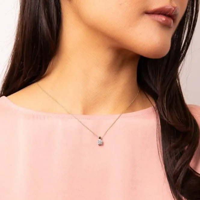Sterling Silver Clear Cubic Zirconia Pendant P5394 Diamonfire Jewellery