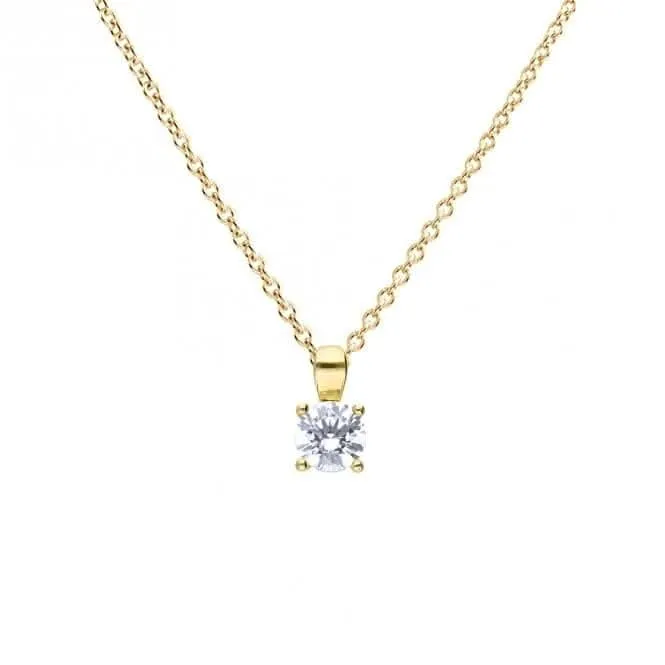 Sterling Silver Clear Cubic Zirconia Pendant P5394 Diamonfire Jewellery