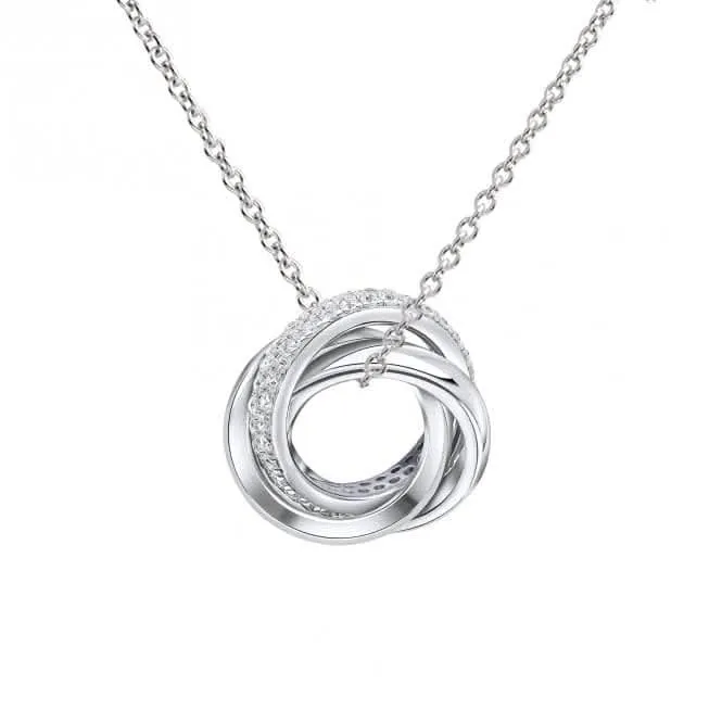 Sterling Silver Clear Cubic Zirconia Pendant P5399 Diamonfire Jewellery