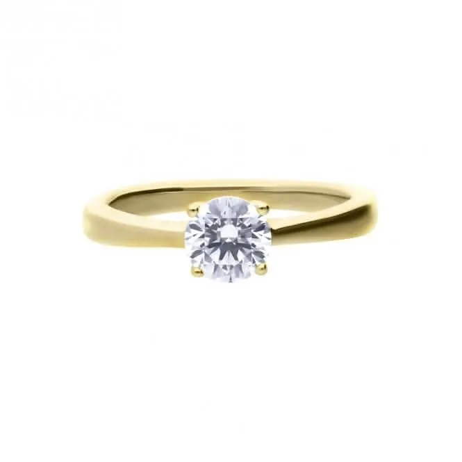 Sterling Silver Clear Cubic Zirconia Ring R3866 Diamonfire Jewellery