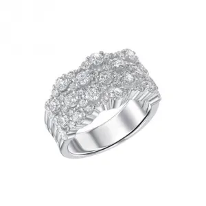 Sterling Silver Clear Cubic Zirconia Ring R3873 Diamonfire Jewellery