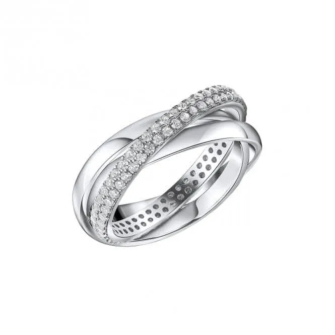 Sterling Silver Clear Cubic Zirconia Ring R3874 Diamonfire Jewellery