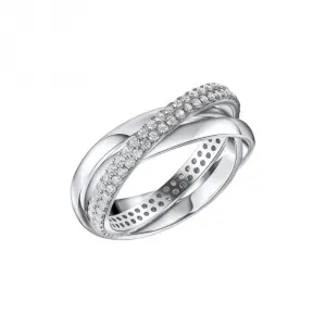 Sterling Silver Clear Cubic Zirconia Ring R3874 Diamonfire Jewellery