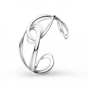 Sterling Silver Infinity Grande Cuff Bangle 71163RP Kit Heath Jewelry And Accessories