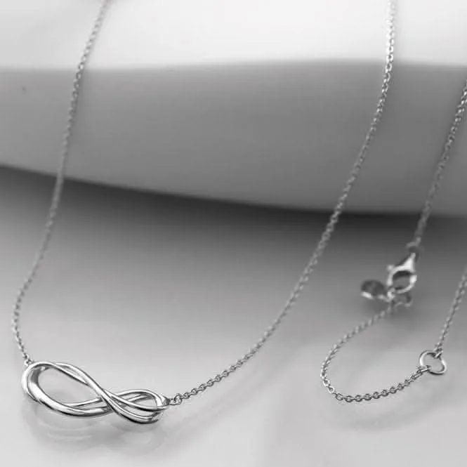 Sterling Silver Infinity Necklace 91161RP Kit Heath Jewelry And Accessories