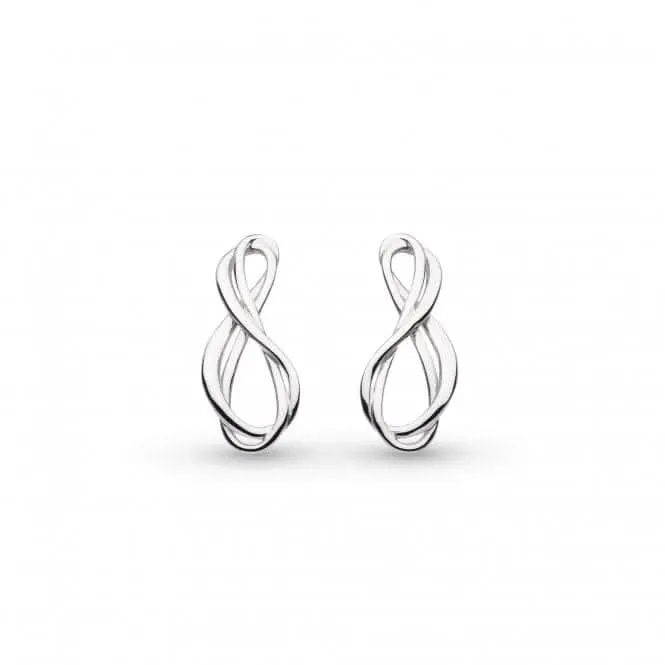 Sterling Silver Infinity Stud Earrings 41163RP Kit Heath Jewelry And Accessories