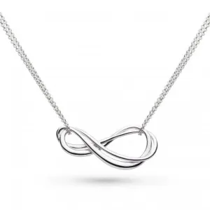 Sterling Silver Infinity Twin Chain Necklace 91162RP Kit Heath Jewelry And Accessories