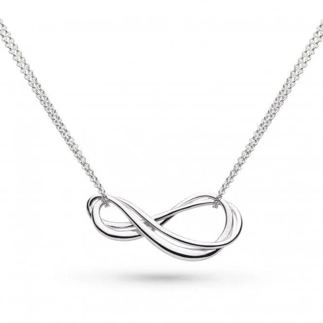 Sterling Silver Infinity Twin Chain Necklace 91162RP Kit Heath Jewelry And Accessories