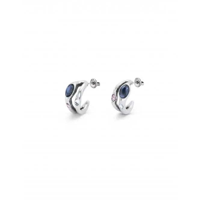 Sunshine Silver Plated Black Faceted Crystal Earrings PEN0955MCLMTL0U Unode50 Jewelry And Accessories