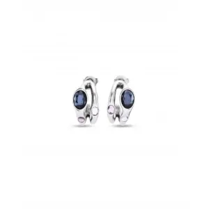 Sunshine Silver Plated Black Faceted Crystal Earrings PEN0955MCLMTL0U Unode50 Jewelry And Accessories