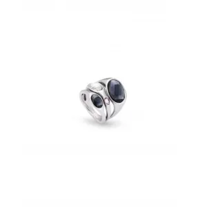 Sunshine Sterling Silver Plated Faceted Crystal White Pink Ring ANI0809MCLMTL Unode50 Jewelry And Accessories