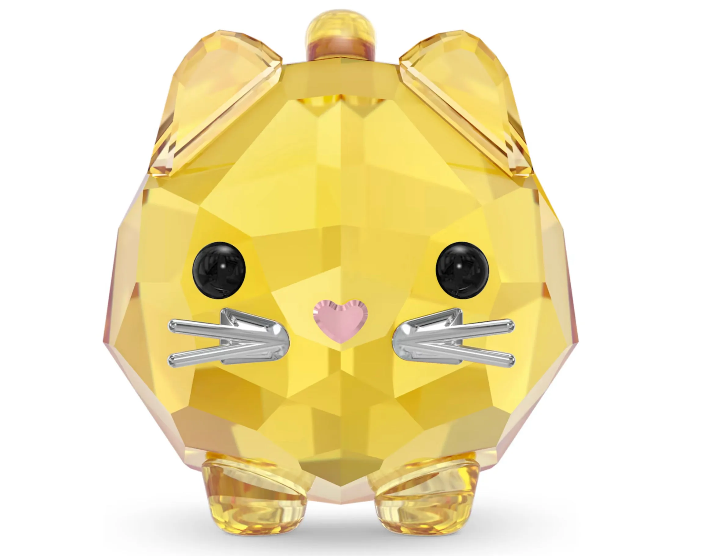 Swarovski Crystal Jewellery Chubby Cats: Yellow Cat