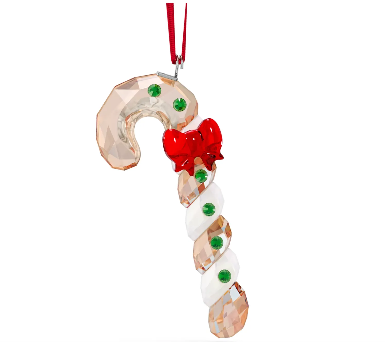 Swarovski Crystal Jewellery Holiday Cheers: Gingerbread Candy Cane Ornament