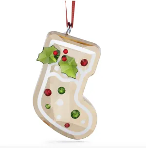 Swarovski Crystal Jewellery Holiday Cheers: Gingerbread Stocking Ornament