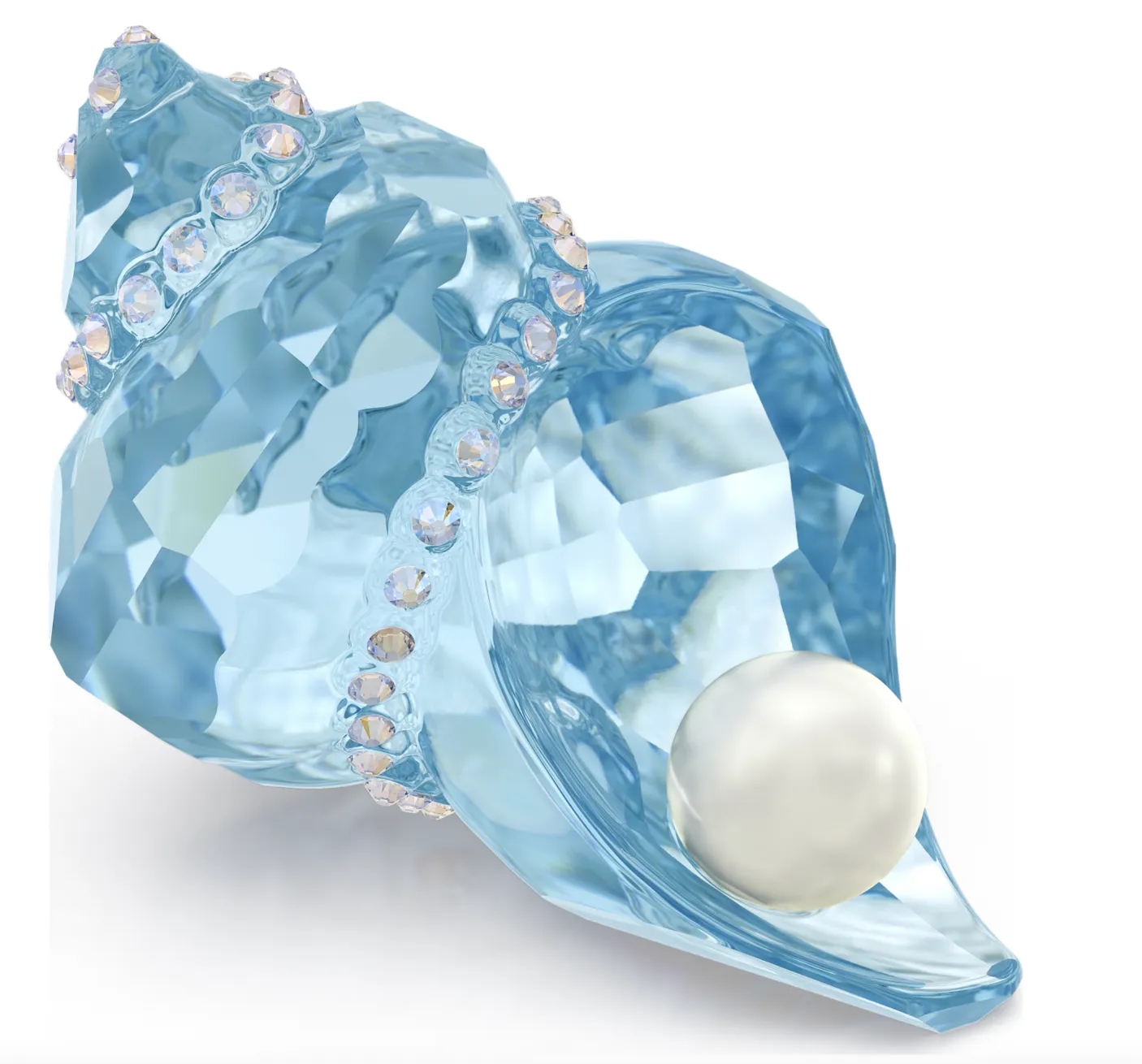 Swarovski Crystal Jewellery Idyllia SCS Conch Shell and Pearl