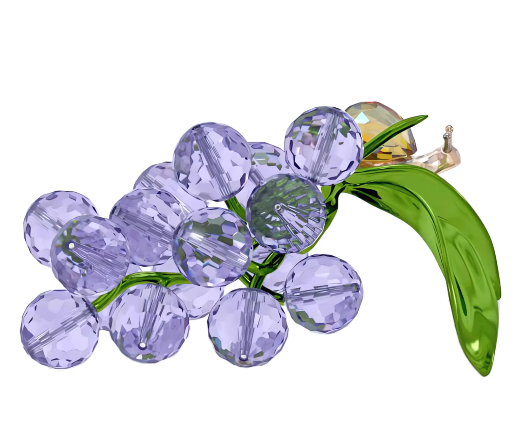 Swarovski Crystal Jewellery Idyllia: Snail and Blueberries