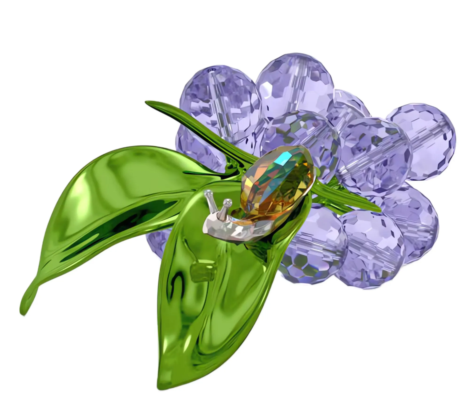Swarovski Crystal Jewellery Idyllia: Snail and Blueberries