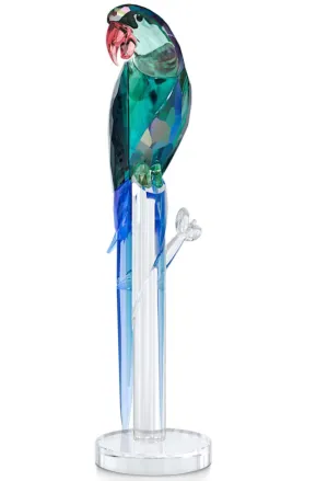 Swarovski Crystal Jewellery Jungle Beats Green Macaw Banjo