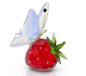 Swarovski Crystal Jewellery Ldyllia Butterfly and Strawberry
