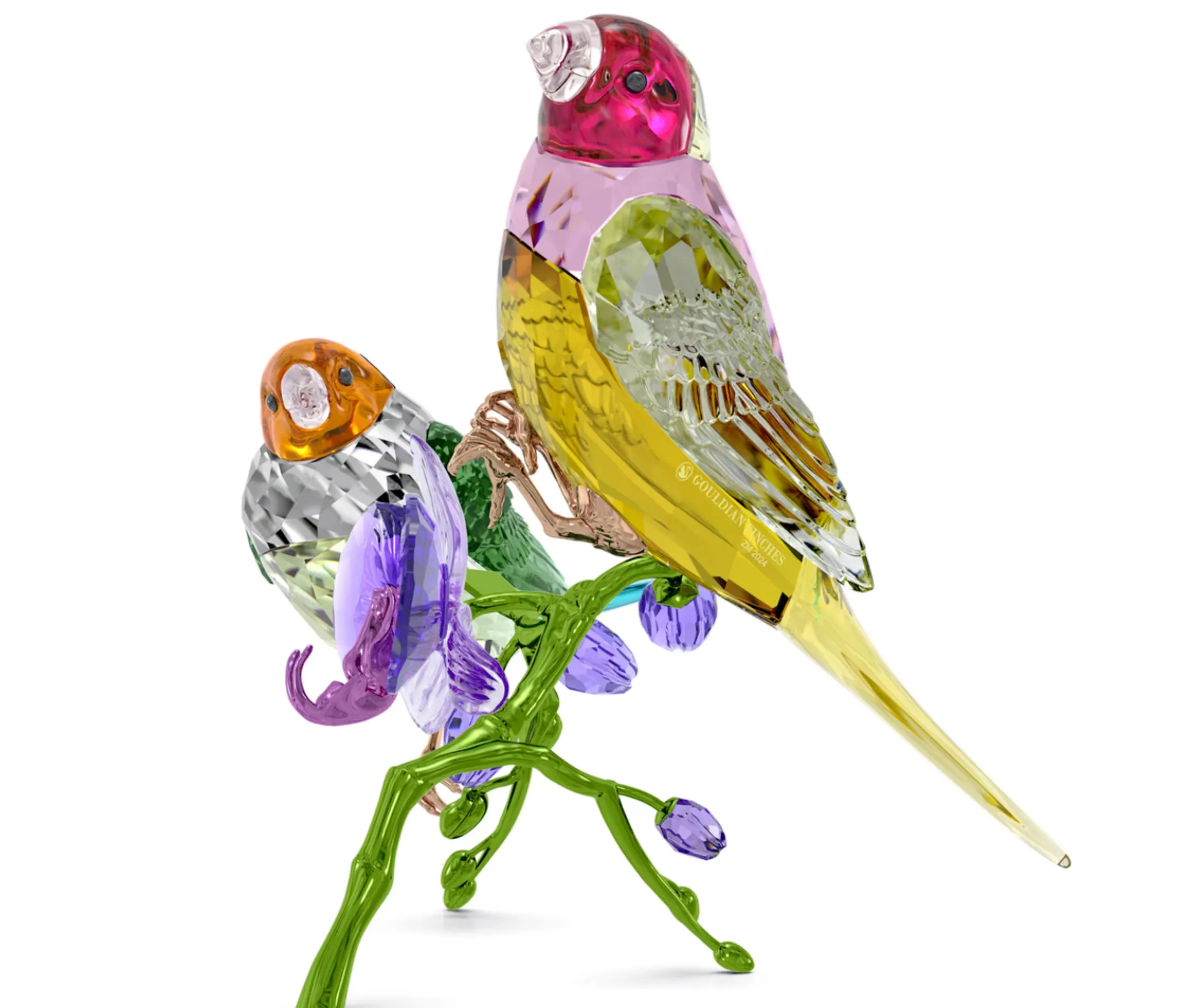 Swarovski Crystal Jewellery Ldyllia SCS Annual Edition 2024 Gouldian Finches