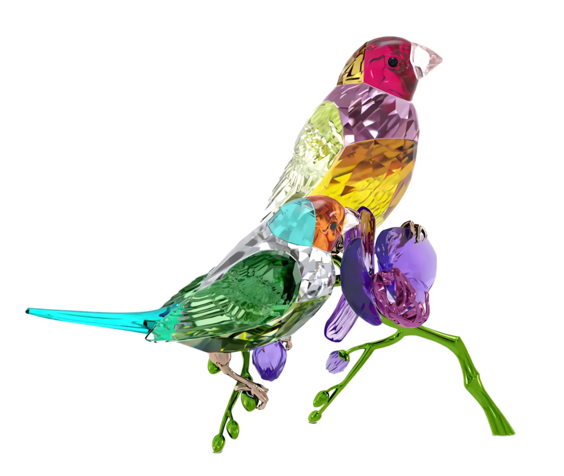 Swarovski Crystal Jewellery Ldyllia SCS Annual Edition 2024 Gouldian Finches